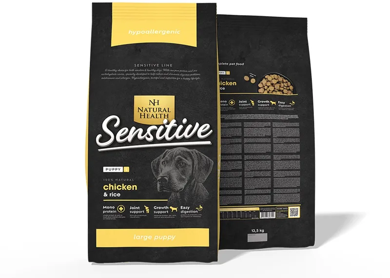 hondenvoer Puppy Large Bite Kip 12,5 kg - Hond von Natural Health – Produktfoto