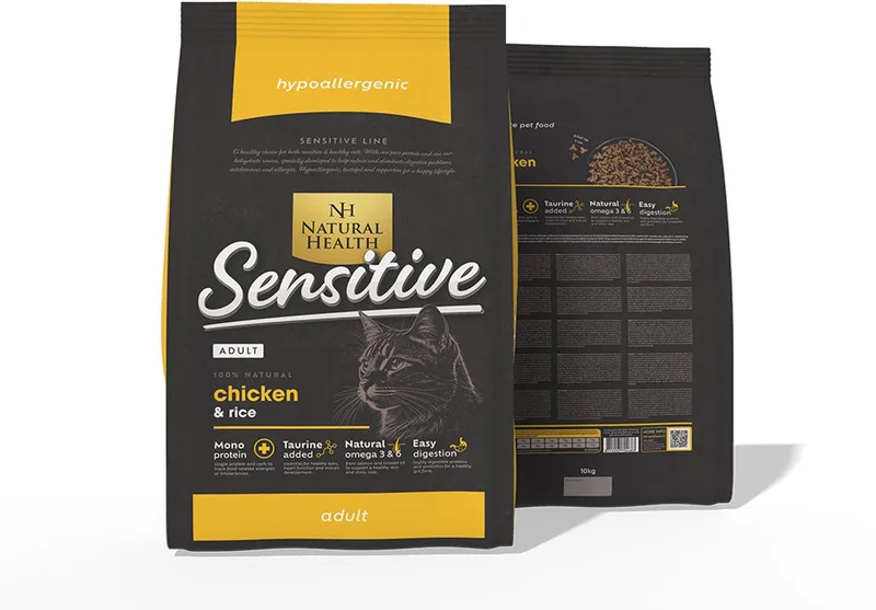 kattenvoer Adult Kip 10 kg - Kat de Natural Health – photo produit