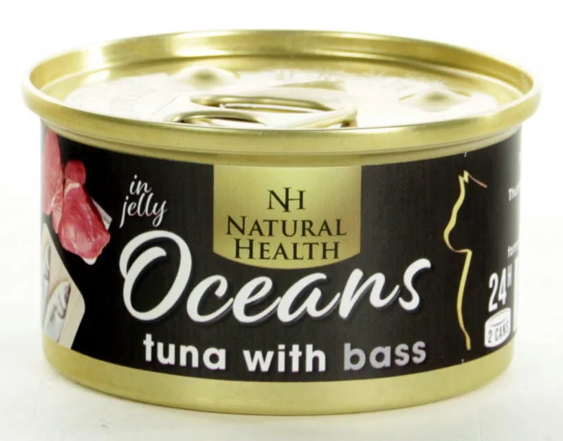 Oceans Tuna & Bass Multipack 24 X 85 Gram + Gratis Schuurman Snack von Natural Health – Produktfoto