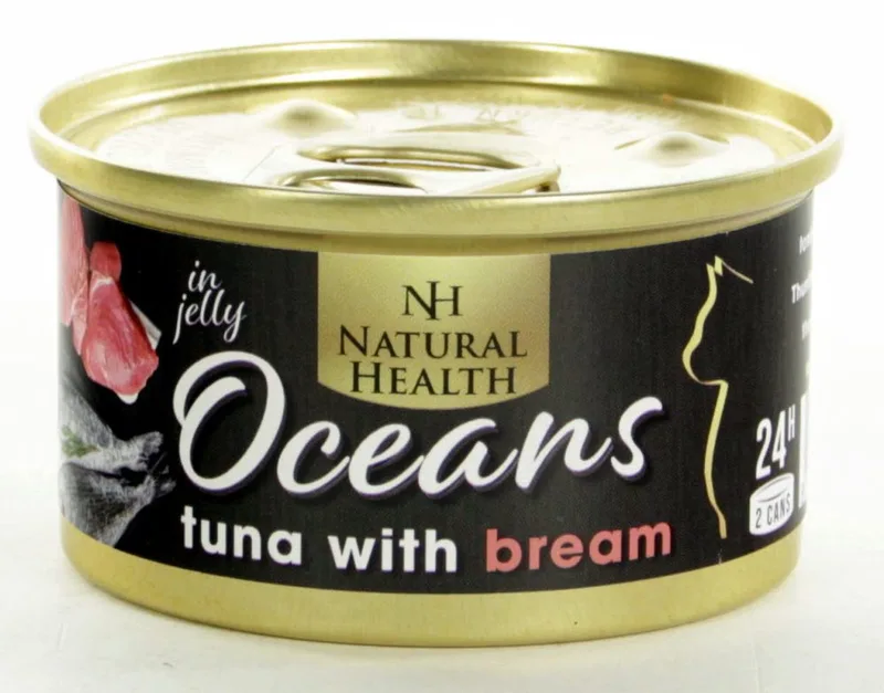 Oceans Tuna & Bream Multipack 24 X 85 Gram + Gratis Schuurman Snack von Natural Health – Produktfoto