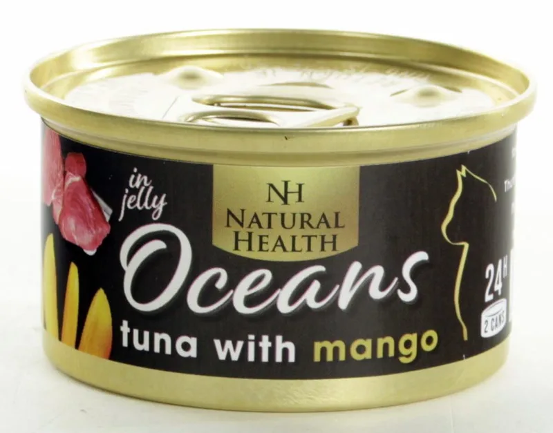 Oceans Tuna & Mango Multipack 24 X 85 Gram + Gratis Schuurman Snack fra Natural Health – produktbillede