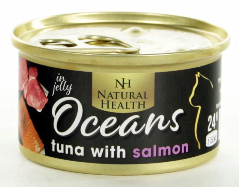 Oceans Tuna & Salmon Multipack 24 X 85 Gram + Gratis Schuurman Snack von Natural Health – Produktfoto
