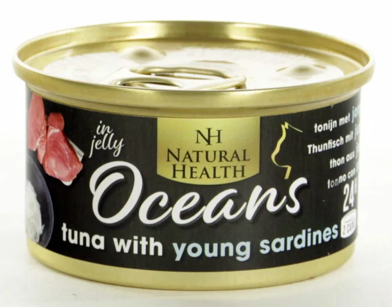 Oceans Tuna & Young Sardines Multipack 24 X 85 Gram + Gratis Schuurman Snack de Natural Health – photo produit