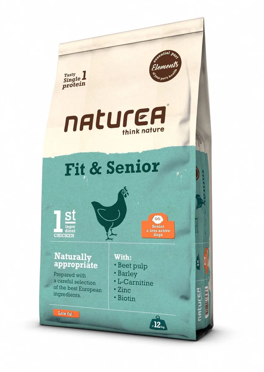 Dog Elements Fit & Senior Chicken 12 kg - Hond de Naturea – photo produit