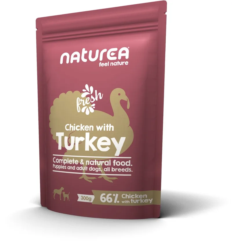 dog wet food chicken turk 300 gr (1 Pouch) 1 Stuk de Naturea – photo produit