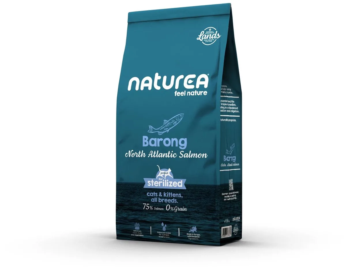 Grainfree Cat Lands Barong North Atlantic Salmon 1,6 kg - Kat by Naturea – product photo