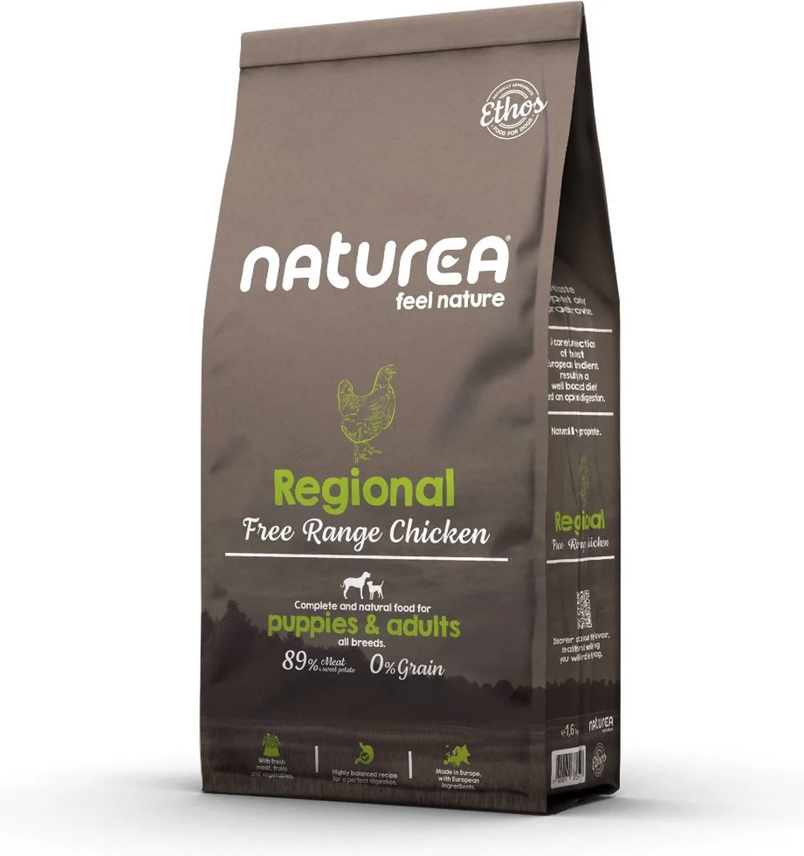 Grainfree Dog Ethos Regional Free Range Chicken 1,6 kg - Hond de Naturea – photo produit