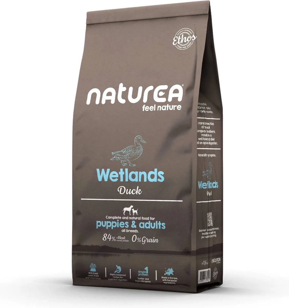 Grainfree Dog Ethos Wetlands Duck 1,6 kg - Hond van Naturea – productfoto