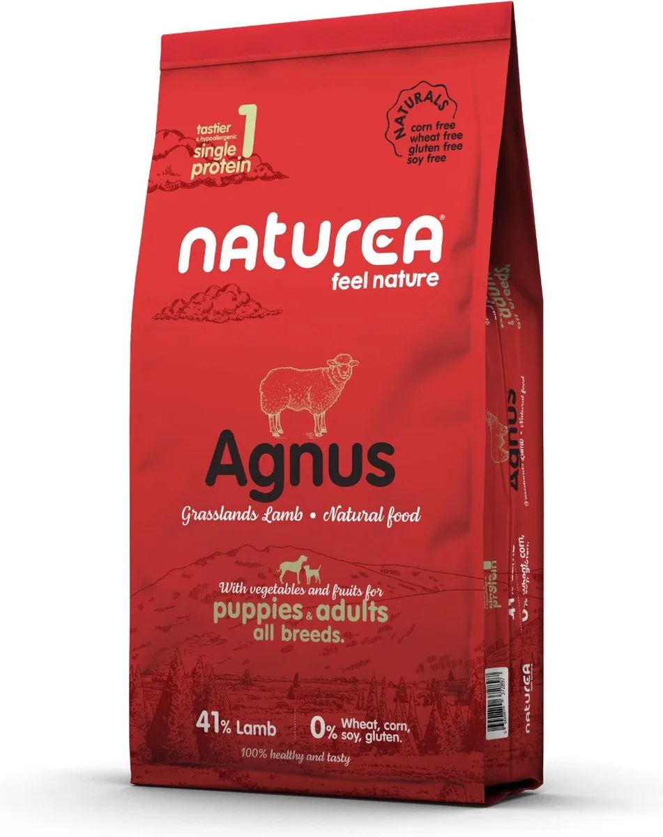 Naturals Agnus Grasslands Lamb 12 kg - Hond van Naturea – productfoto