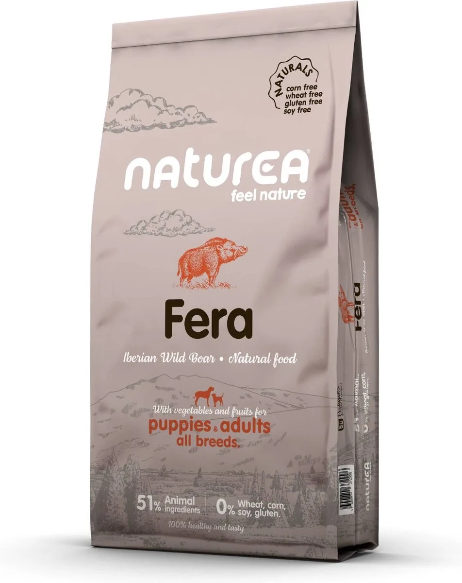 Naturals Fera Wild Boar 12 kg - Hond van Naturea – productfoto