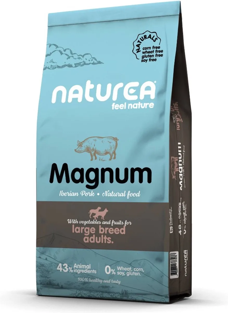 Naturals Magnum Adult Large Breed Iberian Pork 12 kg - Hond van Naturea – productfoto