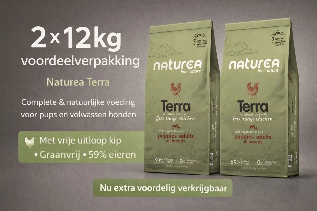 Naturals Terra Chicken - 2x 12 KG Voordeelverpakking van Naturea – productfoto