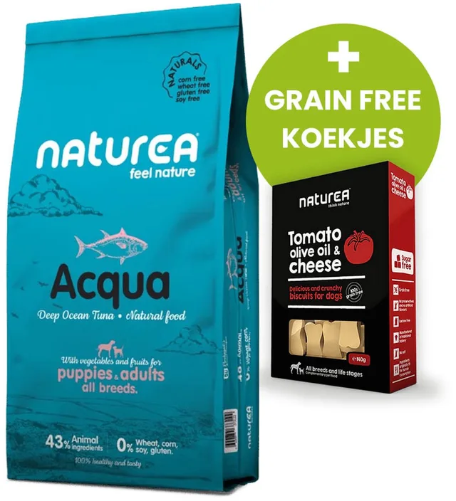 Naturals Tuna - 12 KG - Hondenvoer - Plus Grain Free Koekjes