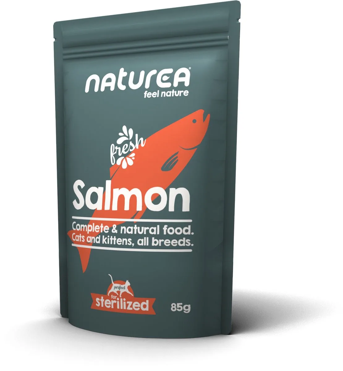 Natvoer - Zalm - Zakje - 85GR - 1ST van Naturea – productfoto