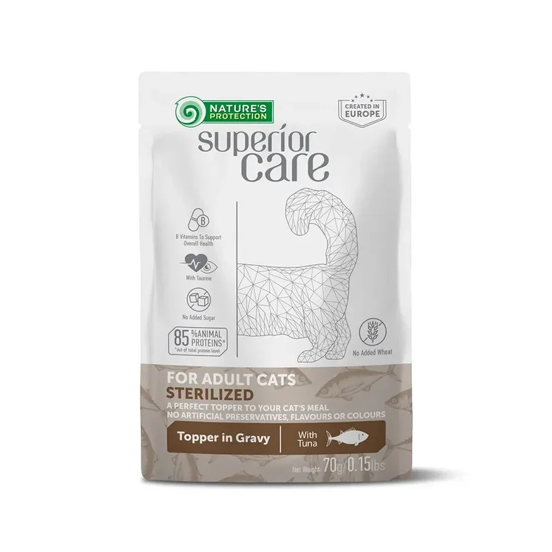 Nourriture Humide Stérilisée Detox Pour Chats 24x70g de Nature's Protection – photo produit