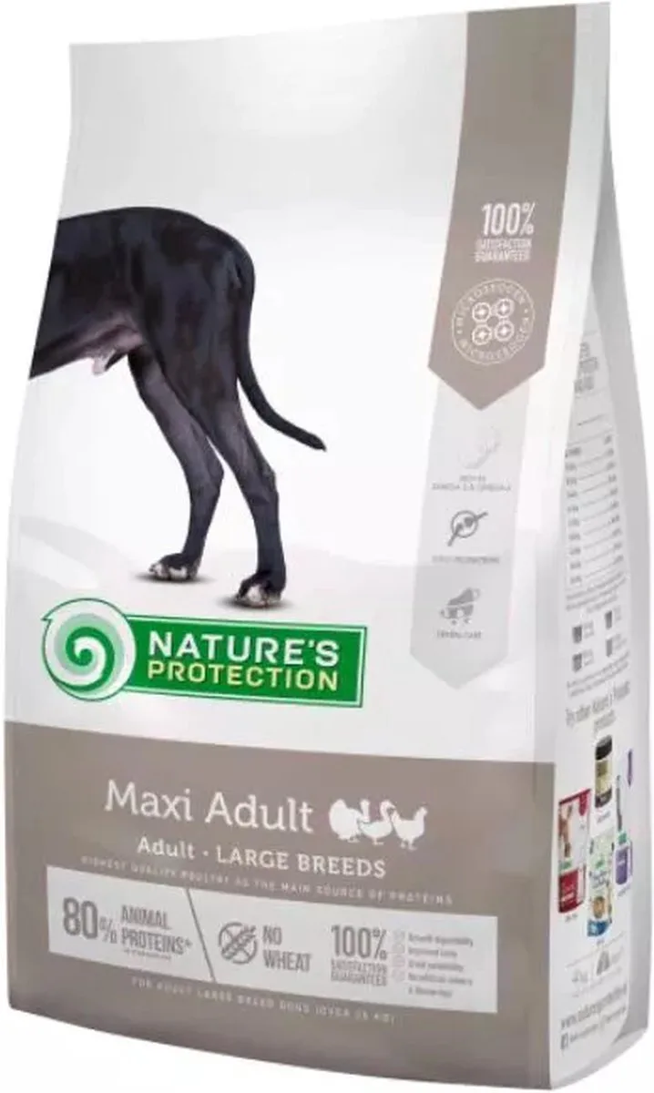 maxi adult 18kg. droogvoer voor volwassen honden by Nature's Protection – product photo