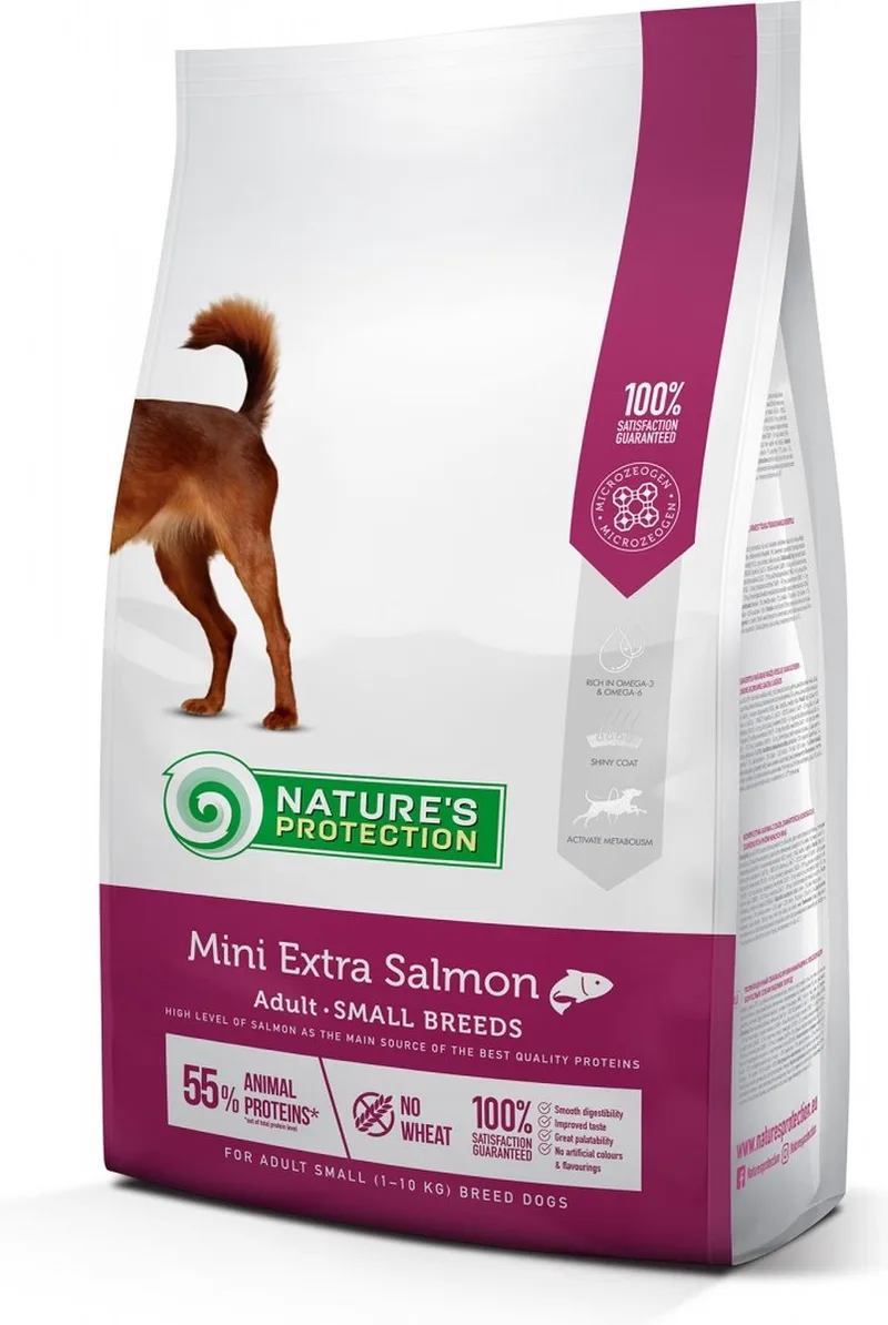 Mini Extra - Droogvoer voor Honden - Zalm - 7,5 kg by Nature's Protection – product photo