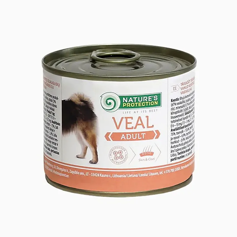 Natvoer Voor Volwassen Honden Met Kalkoen En Lam 200g by Nature's Protection – product photo