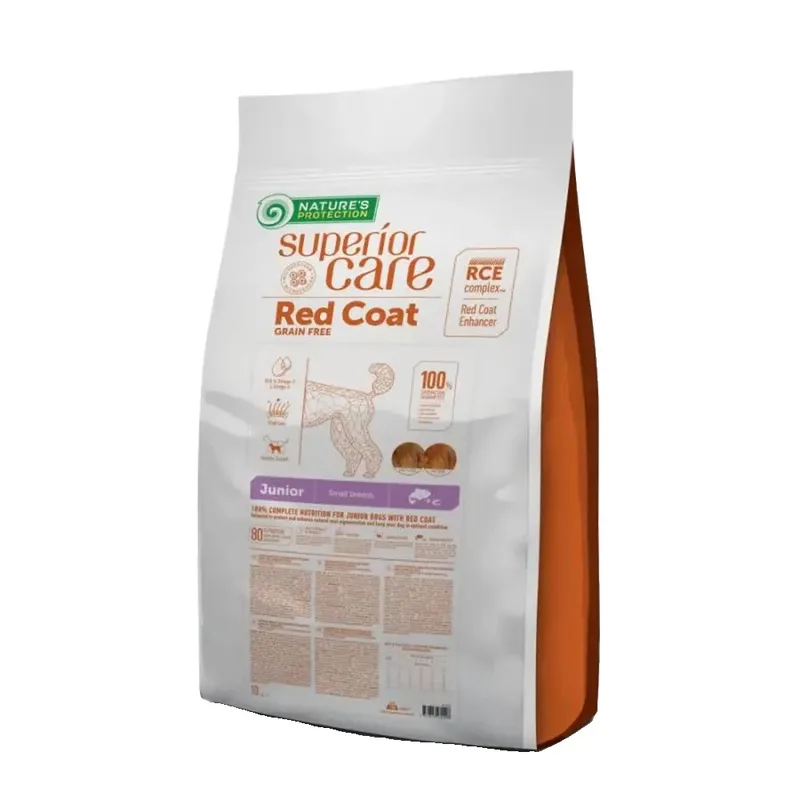 Red Coat Junior Small Zalm Hondenvoer 10kg von Nature's Protection – Produktfoto