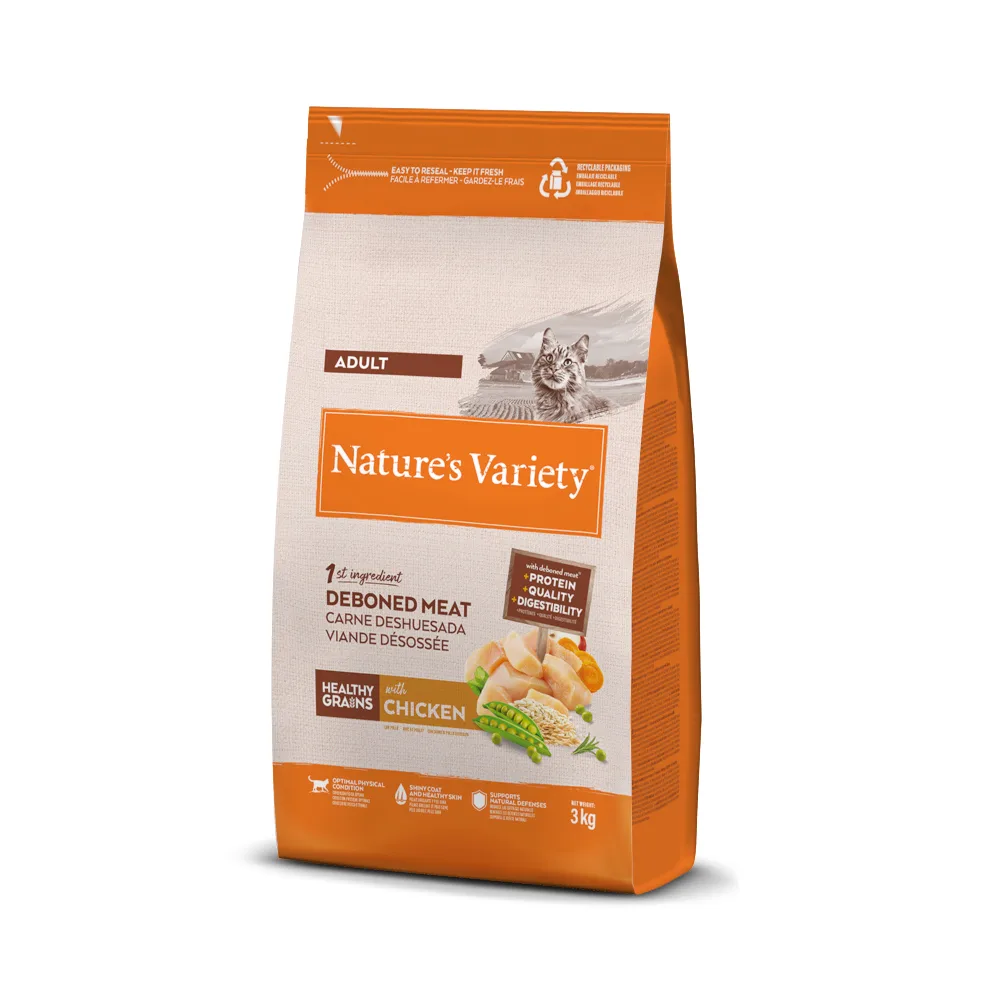 Croquettes Healthy Grain au Poulet pour Chats 3 Kg de Nature's Variety – photo produit