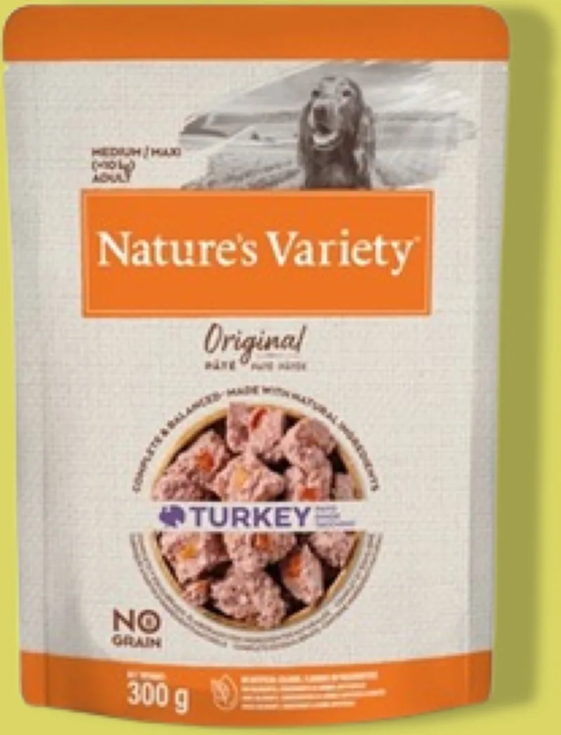 Hondenvoer Natures Variety - Kalkoen Graanvrij 300g - Natvoer voor Middelgrote Rassen by Nature's Variety – product photo