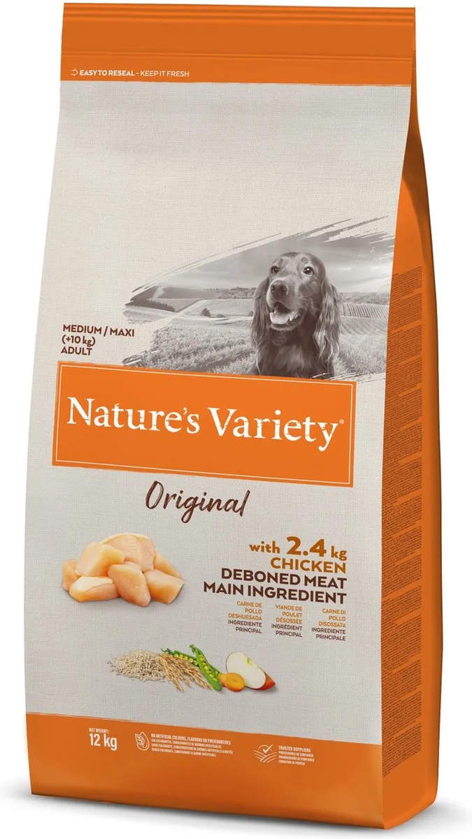 Hondenvoer Natures Variety - Kip 12kg - Medium Maxi, Natuurlijke Ingrediënten, Droogvoer zonder Kunstmatige Toevoegingen de Nature's Variety – photo produit