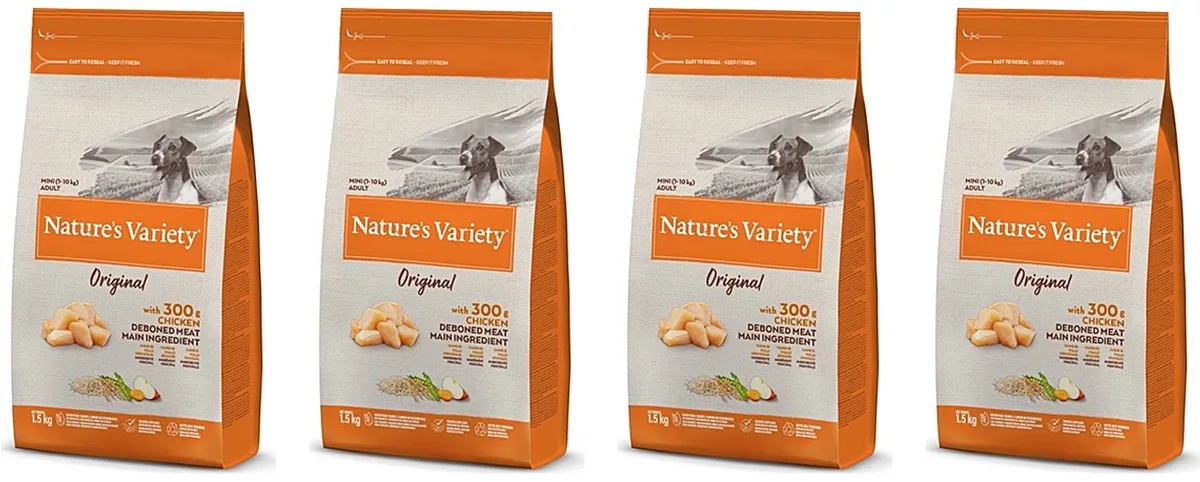 Hondenvoer Natures Variety - Mini Kip 1.5kg - 4 stuks - Multipack från Nature's Variety – produktbild