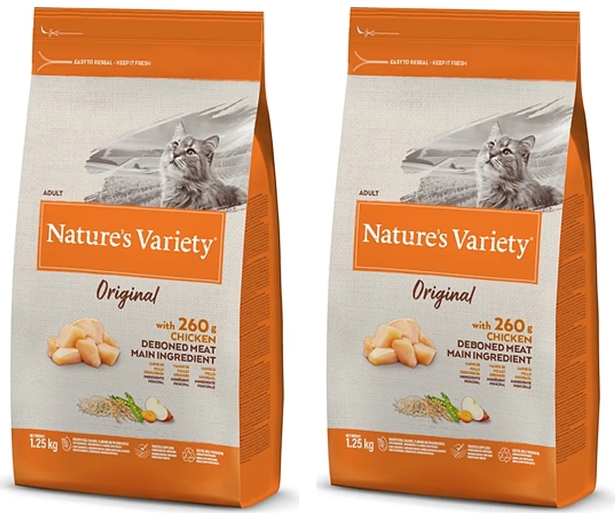 Kattenvoer Natures Variety - Kip, Zonder Granen 1.25kg - 2 stuks - Multipack van Nature's Variety – productfoto