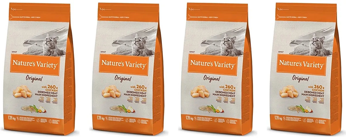 Kattenvoer Natures Variety - Kip, Zonder Granen 1.25kg - 4 stuks - Multipack van Nature's Variety – productfoto