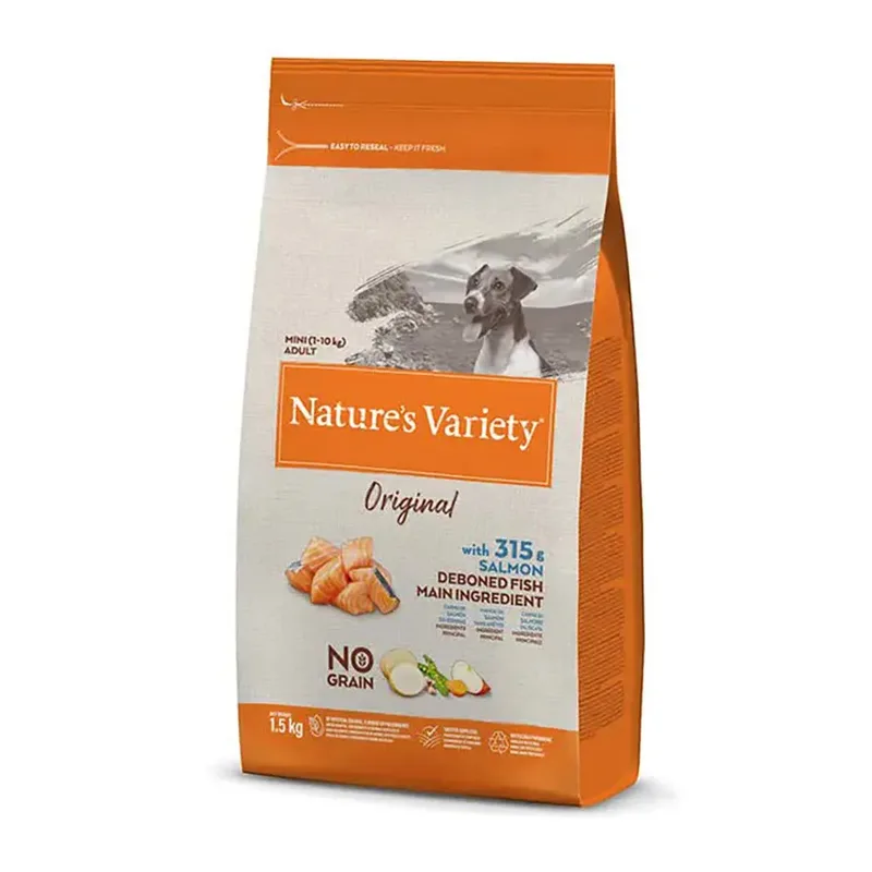 Origin Adult Mini Salmon 1.5kg Hondenvoer by Nature's Variety – product photo