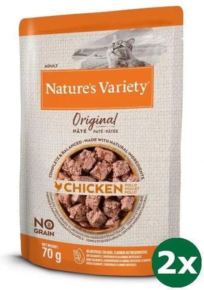 original pouch chicken kattenvoer 2x 12x70 gr by Nature's Variety – product photo
