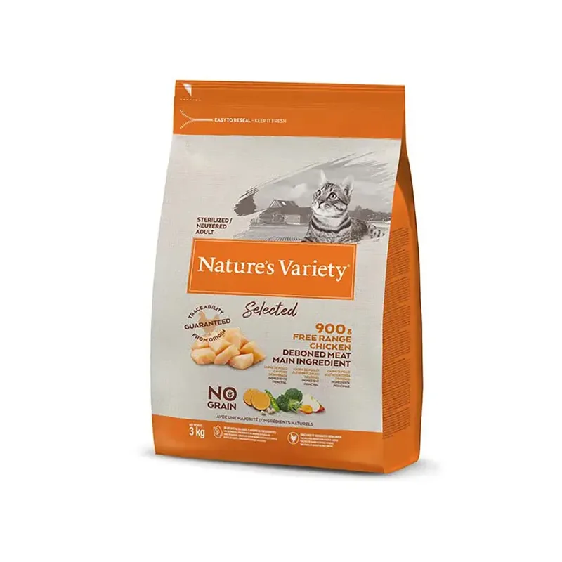 Nourriture Pour Chats Et Poulets Select Adult Steril 3kg de Nature's Variety – photo produit