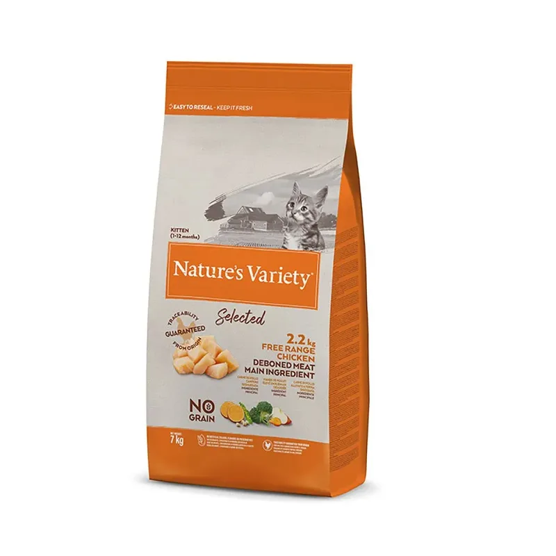 Select Feline Kitten Free-range Hühnerfutter Für Katzen 7kg von Nature's Variety – Produktfoto
