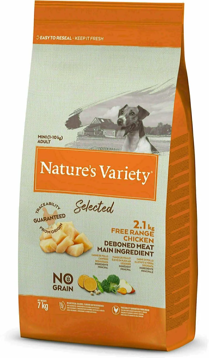Selected Adult Mini Free Range Chicken - Hondenvoer - 7 kg von Nature's Variety – Produktfoto