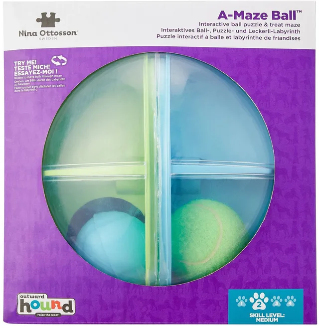 A-Maze Ball - Hondenspeelgoed - Groen Level 2