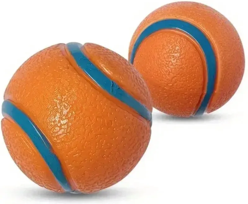 Honden Speelgoed - Hond - Speelgoed - Dog Toy - Bal - Oranje - 5 cm fra Nivard i Oranje – 5 cm – produktbillede