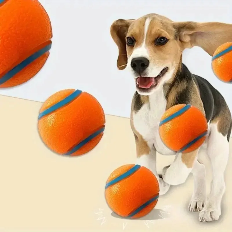 Honden Speelgoed - Hond - Speelgoed - Dog Toy - Bal - Oranje - 6 cm 4st de Nivard en Oranje – 6 cm 4st – photo produit