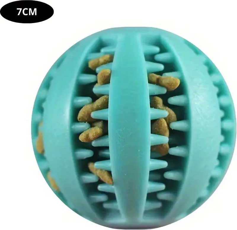 Honden Speelgoed - Hond - Speelgoed - Dog Toy - Hondenbal - Snacks by Nivard in Lichtgroen 7 cm – product photo