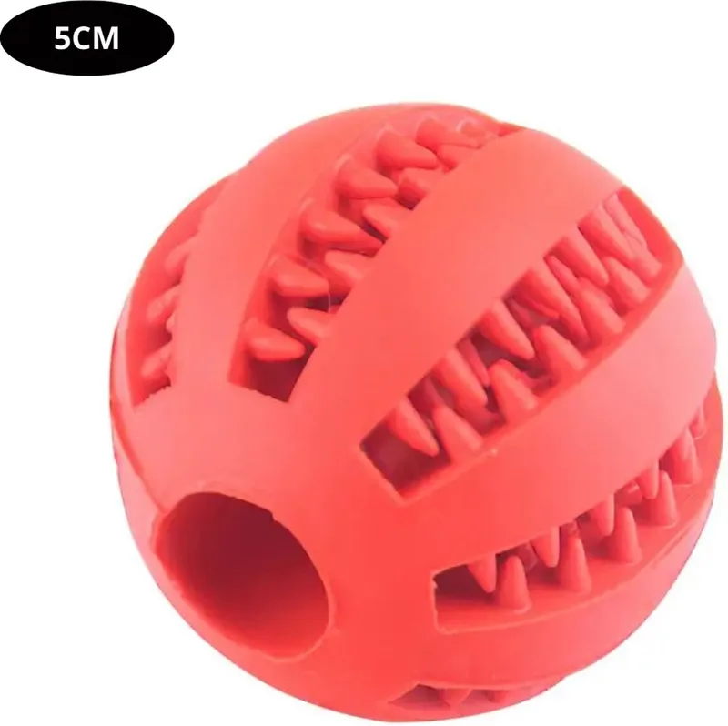 Honden Speelgoed - Hond - Speelgoed - Dog Toy - Hondenbal - Snacks fra Nivard i Rood 5 cm – produktbillede