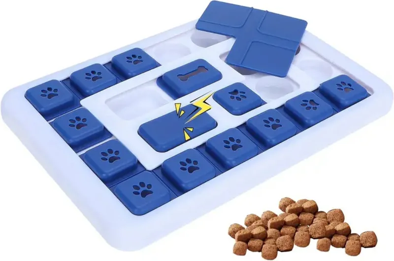 Honden Speelgoed - Hond - Speelgoed - Dog Toy - Hondenpuzzel - Snacks von Nivard in Blau – Produktfoto