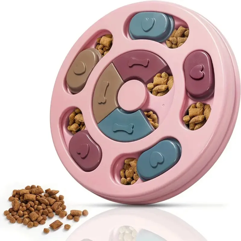 Honden Speelgoed - Hond - Speelgoed - Dog Toy - Hondenpuzzel - Snacks fra Nivard i Lyserød – produktbillede