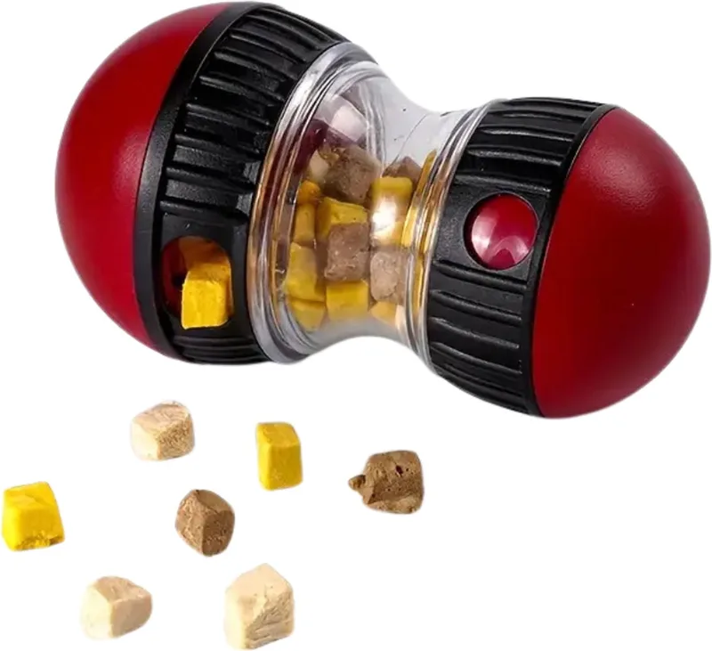 Honden Speelgoed - Hond - Speelgoed - Dog Toy - Hondenpuzzel - Snacks fra Nivard i Rød – produktbillede