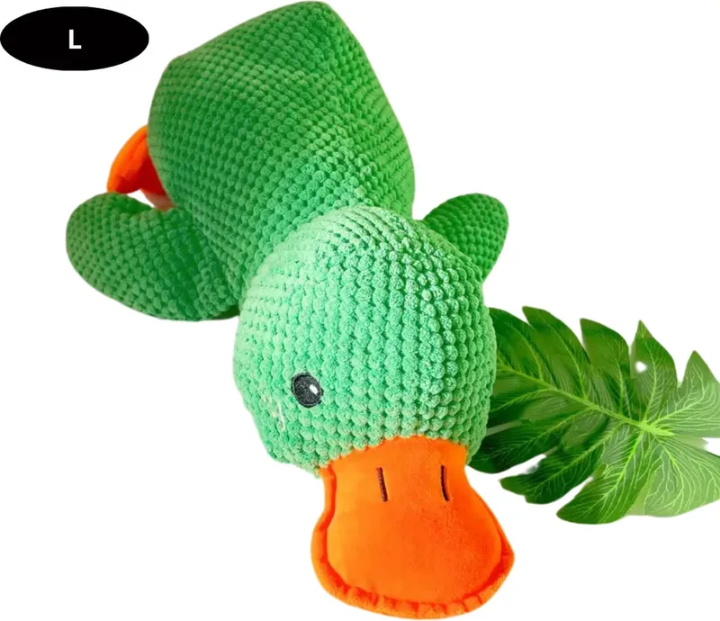 Honden Speelgoed - Hond - Speelgoed - Dog Toy - Pluche - Eend - Groen - Groot by Nivard in Roen – Groot – product photo