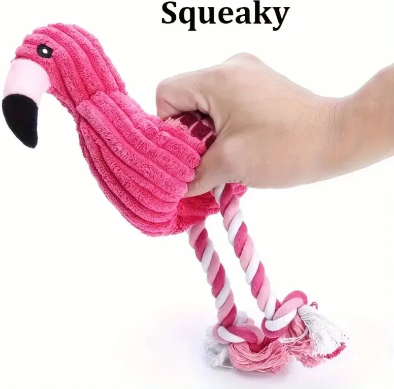 Honden Speelgoed - Hond - Speelgoed - Dog Toy - Pluche by Nivard in Flamingo – product photo