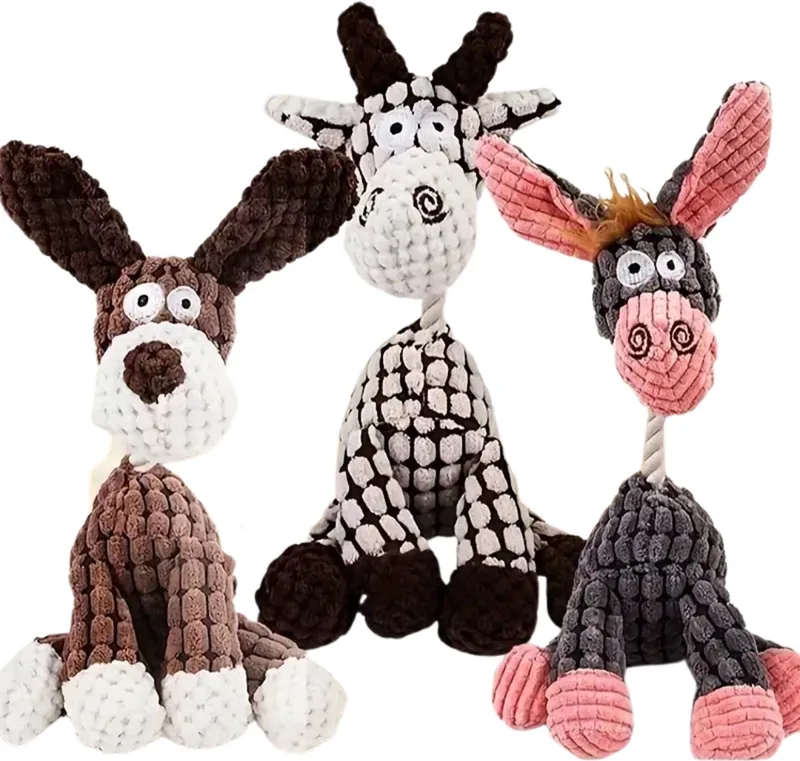 Honden Speelgoed - Hond - Speelgoed - Dog Toy - Pluche fra Nivard i Lyserød – produktbillede