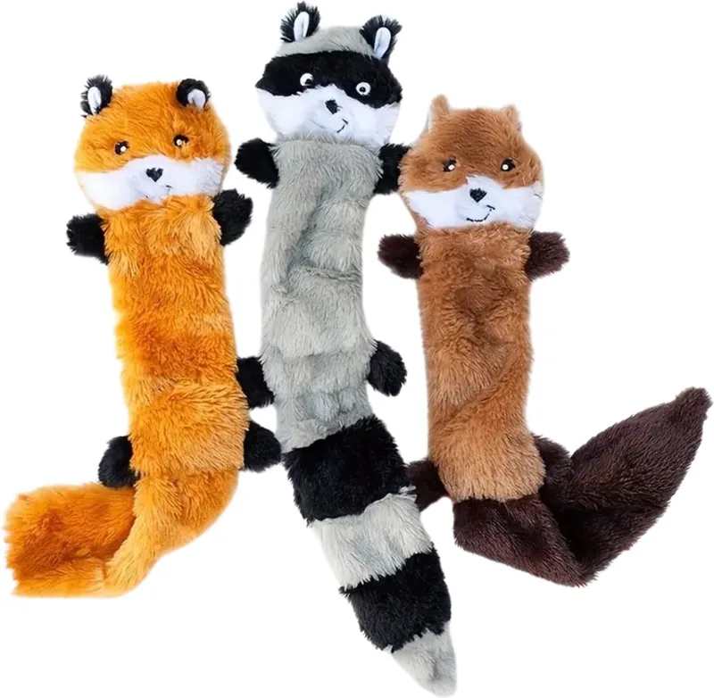 Honden Speelgoed - Hond - Speelgoed - Dog Toy - Pluche by Nivard in Wasbeer+Vos+Eekhoorn – product photo