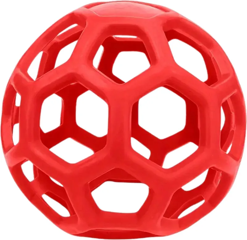 Honden Speelgoed - Hond - Speelgoed - Dog Toy - Snuffelbal von Nivard in Rot – Produktfoto
