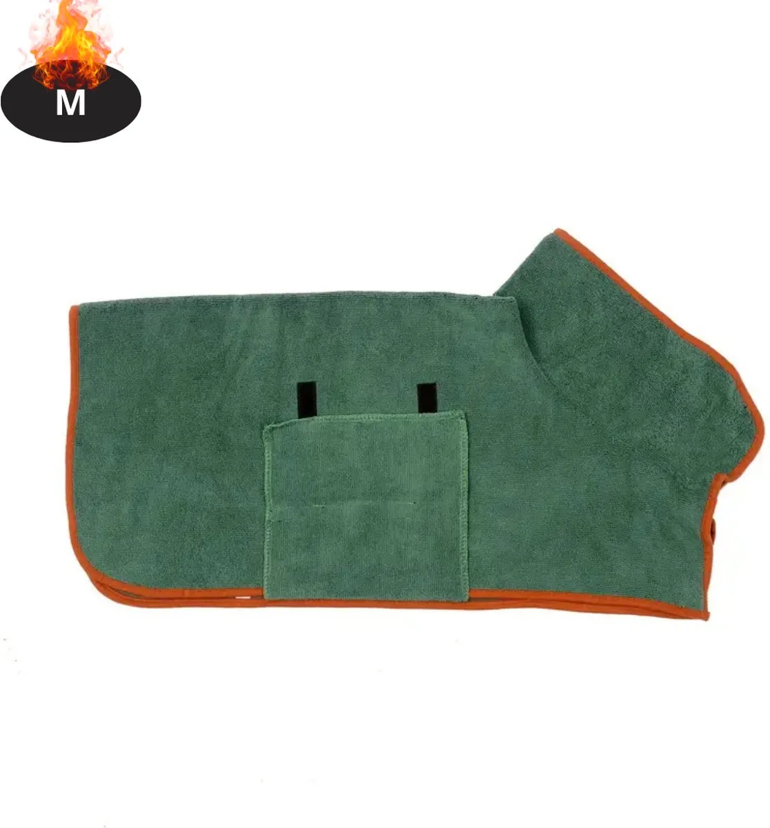 Hondenbadjas - Hondenhanddoek - Voor Honden - Hondenkleding - Hondentrui - Hoodie - Hondenshirt - M de Nivard en Vert – photo produit
