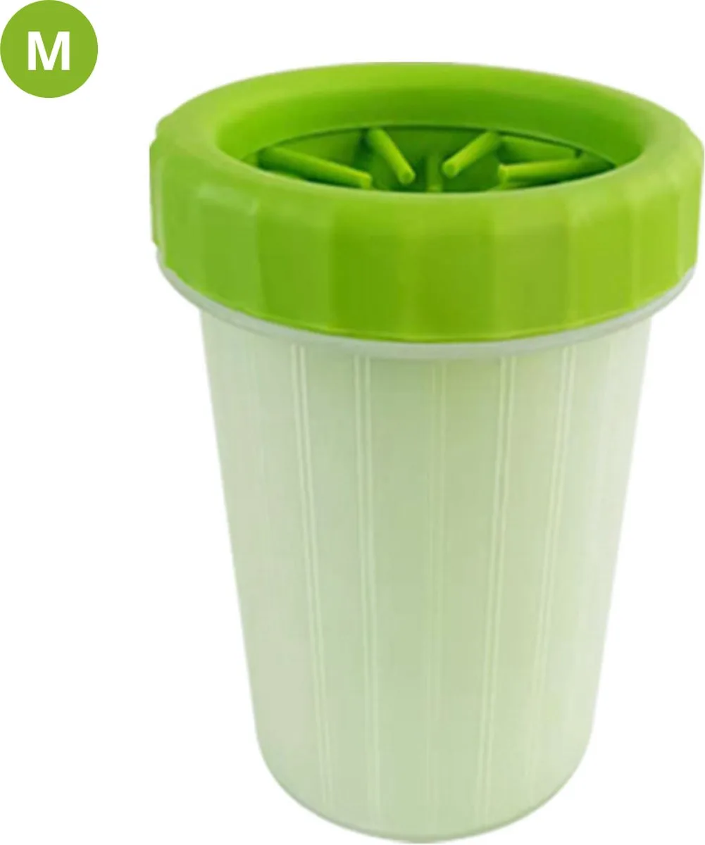 Hondenpoten Reiniger - Hondenpoten Schoonmaken - Honden Verzorging - Potenreiniger Hond - Poot Reiniger - Draagbaar - Groen - Maat M från Nivard – produktbild