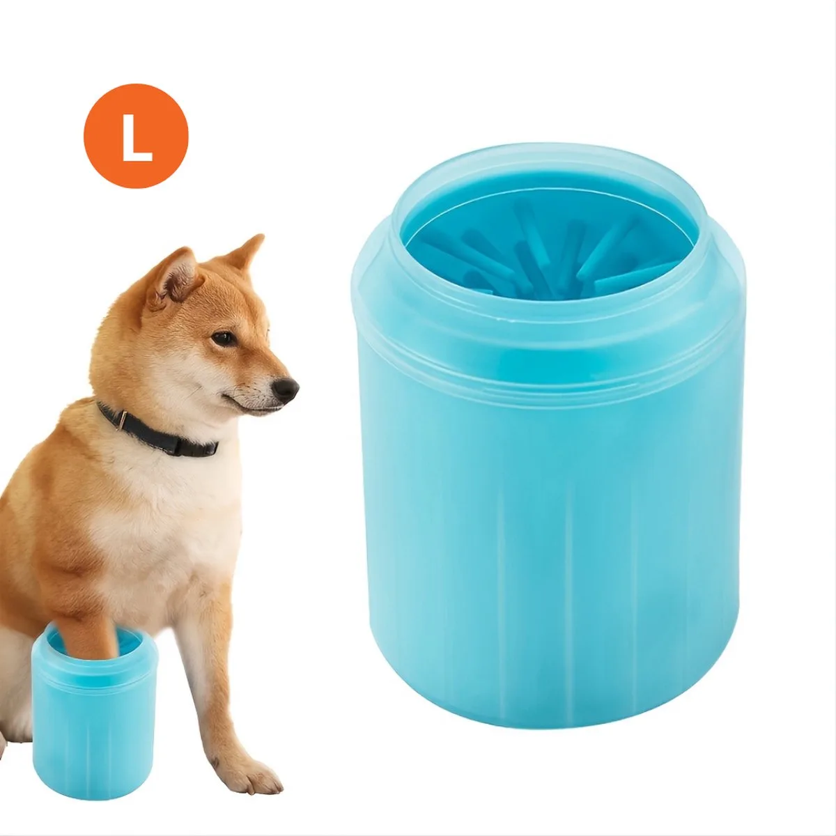 Hondenpoten Reiniger - Hondenpoten Schoonmaken - Honden Verzorging - Potenreiniger Hond - Poot Reiniger - Maat L van Nivard in Groen – productfoto